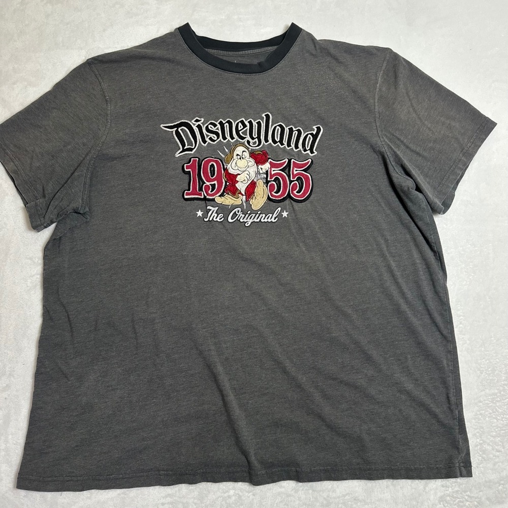 Disney Parks Disneyland 1955 Grumpy The Original T-Shirt Men 3XL XXXL Charcoal